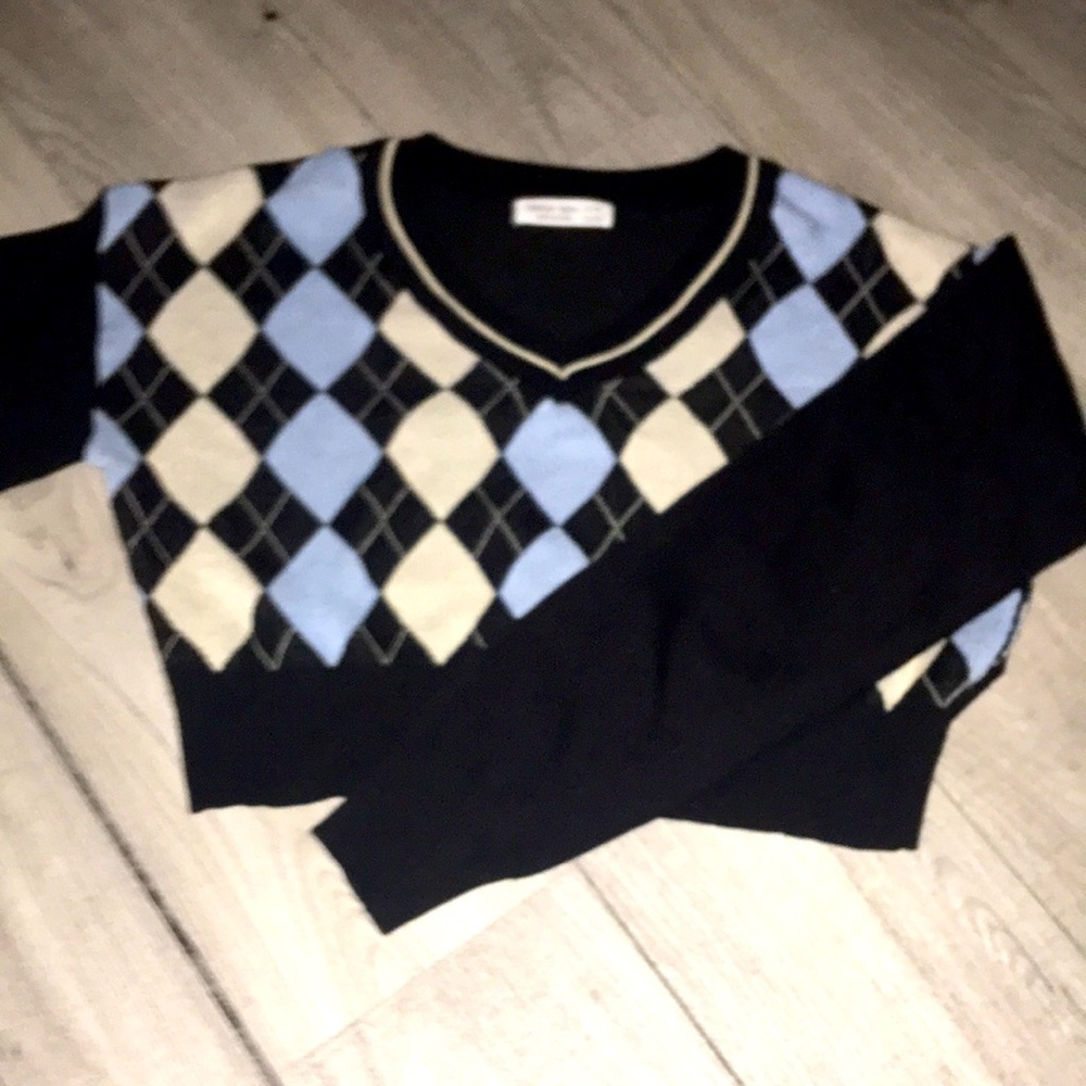 12-13year old Argyle pattern sweater